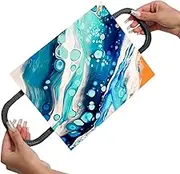 SplashNcolor 4-Pack Canvas Handles for Paint Pouring, Black Attachable Canvas Handles Frame Grip Holder for Easy Canvas Tilting, Mess Free Acrylic Paint Pouring Tools for Fluid Artists (Black)