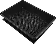 YARNOW Succulent Seedling Tray Set Black Plant Growing Plate Seedling Trays Drainage and Reusable Design