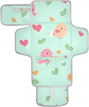 Reusable Toddler Changing pad with Tissue Pocket Portable Diaper Changing pad for Girl & Boy