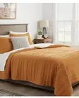 ⚡️Threshold Lofty Velvet Quilt Dark Gold - Full/Queen