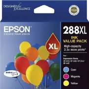 Epson No.288Xl Ink Cartridge High Yield Cyan/Magenta/Yellow