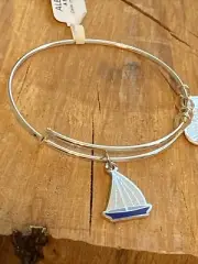 Alex and Ani Christmas "Holiday Sailing" Gift Charm Adjustable Bracelet