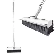 Long Handle Floor Scrub Brush Detachable Rotating V-Shaped Head Cleaning Tool