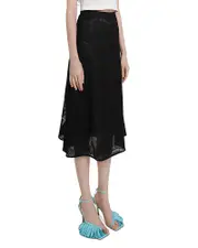 A. w.a. k.e. Mode Lace Midi Skirt