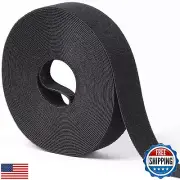 1 in x 30 ft Hook and Loop Roll | Double-Sided Strips, Self-Gripping Straps |