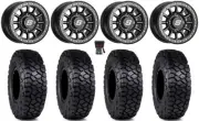Sedona Sano Bdlk 15x7 Wheels Bk 30" Intersect Tires Can-Am Defender
