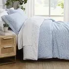 Full/Queen Size Comforter Set with 2 Pillow Full / Queen Geometric Maze Blue