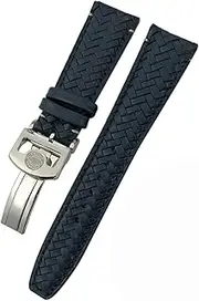 [GUMMMY] For IWC Portugieser Big Pilot IW377714 IW394005 Leather Watch Strap Blue Wristband 20mm 21mm 22mm Premium Cowhide Strap