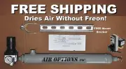 Refrigerated Compressed Air Dryer + DRAIN for 5 HP 2-Stage Air Compressor