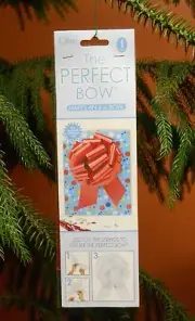 The Perfect Bow 8" Red Just Pull The Strings To Create Indoor Outdoor Use Decor