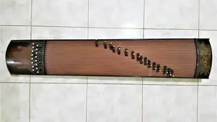 [銀九藝] 早期 長~138公分 16弦 雕花漆器  古早工法 二手古箏 音質優美