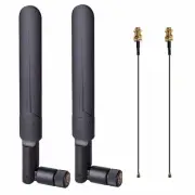 2 x 8dBi WiFi RP-SMA Male Antenna 2.4GHz 5.8GHz Dual Band +2 x 15CM U.FL/IPEX...