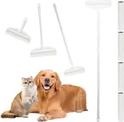 Abizarch Large Lint Rollers Pet Hair Extra Sticky Floor, Cat Dog Hair Remover Laundry Clothes Carpet Furniture, 9.4 inches Wider with 4 Refills Giant Lint Remover Brush for Couch with Long Handle