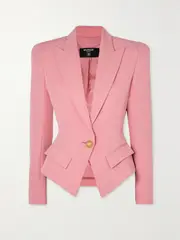 [Balmain] Balmain - Wool-piqué Blazer - Pink - FR 34 FR 34 Pink