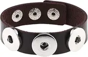 [VPbao] Retro DIY Button Snap Adjustable Wristband Bangle