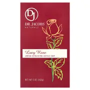 Dr. Jacobs Naturals, Loofah Exfoliating Castile Bar Soap, Lucy Rose, 5 oz (142 g)