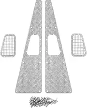 Defender 1:10 RC Crawler Engine Cover Trim with Non- and Mounting Hardware, Silver