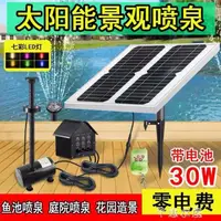 在飛比找樂天市場購物網優惠-太陽能水汞 帶蓄電池充電太陽能噴泉室外花園景觀噴泉 太陽能水