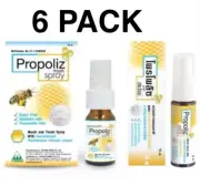 Propoliz Mouth Spray with Concentrated Propolis and Natural Extract 15ml x 6
