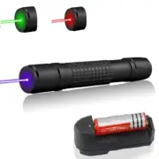 Adjustable Focus 405nm Purple / 650nm Red / 532nm Green Laser Pointer Light Beam