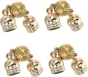 Beatifufu 4 Pcs Magnetic Necklace Clasps Jewelry Accessory Magnetic Buckles for Projects