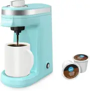 Mini Single Serve Coffee Maker - Easy One-Button Operation, Perfect for Travel