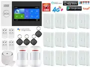 D38 Tuya APP WiFi 4G GSM Wireless Wired Home Security Alarm System+Alexa+Google