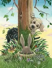Dog Humor Cute Color Gary Patterson Artwork Micro Fiber Cleaning Cloth 240-23c-1