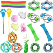 Demarsen Fidget Toys Set of 24 Anti-Stress Toys for Children Adults Anti Anxiety Gifts for Stress Relief, Classroom Premiums, Party Favour Squeeze Toy