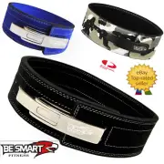 Leather Lever Weight Lifting Power Belt Dead Lifting back support Fitness GYM BS