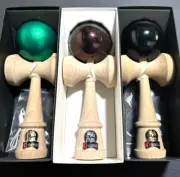 Kendama Mugen Musou 3piece set Delight Green Meteor-Red Sparking Green Mint Item
