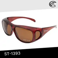 在飛比找PChome24h購物優惠-ADISI 偏光太陽眼鏡ST-1393 透明茶框/茶片