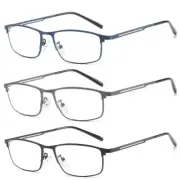 Mens Blue Light Blocking Metal Classic Readers Reading Glasses 1.0 ~ 3.5 D