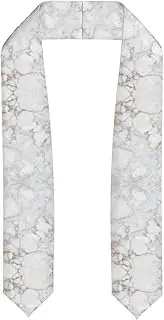 [EdWal] White Marble Rose Gold print Graduation Stole and Sash Class for Unisex Adult Honor Stole Honor Stole of 2025