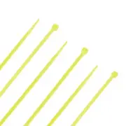 NavePoint 4 Inch Nylon Yellow Cable Ties 18 Lbs 100 Pack