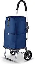 Shopping Trolley，Shopping cart， Portable Cart with Removable Bag for Moving Luggage Groceries Travel Office(A)
