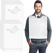 Vinommart 50 Pack Plastic Aprons Disposable Adults, Lobster Adult Bibs for Eating, Oil-Proof Adult Bibs for Women, Men