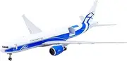 Pre-Built Model Aircraft 31CM for AirBridgeCargo B777-200LRF VQ-BAO 1:200 Finished Airplane Replica Highly Detailed Airliner Model Miniature Airplane Model