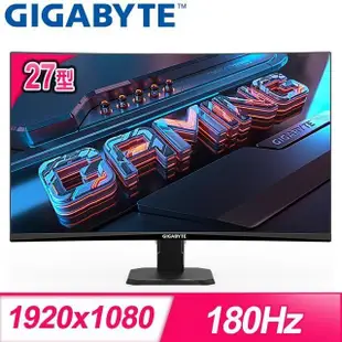 Gigabyte 技嘉 GS27FC 27型 180Hz 1ms 1500R曲面電競螢幕