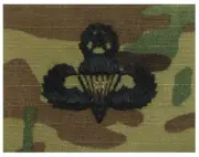 Vanguard ARMY EMBROIDERED BADGE OCP SEW ON MASTER COMBAT PARACHUTIST 1ST AWARD
