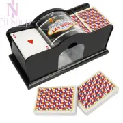 Automatic Card Shuffler Poker Shuffler Machine 1-2 Deck Low Noise Card Holder AU