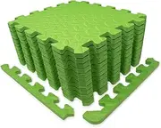 9HORN Exercise Mat/Protective Flooring Mats with EVA Foam Interlocking Tiles and Edge Pieces Suitable for Gym Equipment, Yoga, Surface Protection