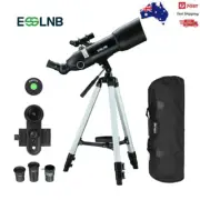 Astronomical Observer 80mm Telescope 400X Refractor with Backpack For moon watch