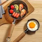 Frying Pan Double Ear Cooking Tool Pouring Hot Oil Mini Egg Sandwich Breakfast