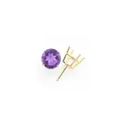 14k Yellow Gold 10mm Tsavorite Earrings