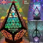 Bohemian Mosaic Starry Sky Floor Projector Light Colorful Table Bedside Lamp USB