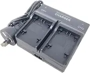 Dual-Channel Mains Battery Charger for JVC BN-VG121 BN-VG121E BN-VG107 BN-VG108E BN-VG114 BN-VG138 BN-VG138E AA-VG1, AA-VG1E, AA-VG1U Everio GZ-E GZ-GX GZ-HD GZ-HM GZ-MS Series Camera