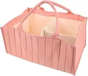 LRXIYODE Large Capacity Diaper Caddy Stylish Portable Organizer for Nursery Convenient Storage Bin with Removable Inserts Diaper Holder for Shower and Changing Table