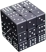 loyoe jewelry 3x3x3 Speed Cube 3D Relief Effect Sudoku Braille Magic Cube Puzzle, IQ Reasoning Games Puzzle, Special for The Blind Person, Weak Vision, 5.6cm/2.2