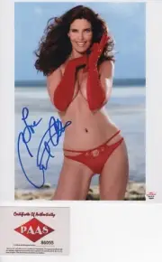 CAROL ALT SUPERMODEL & ACTRESS STUNNING INSCRIBED & SIGNED TOPLESS PHOTO PAAS